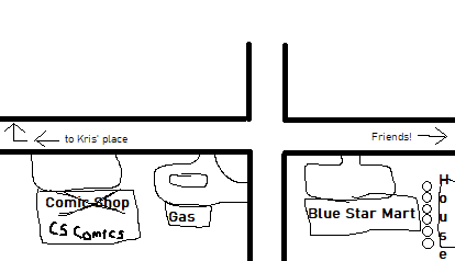 in-town directions to CS Comics